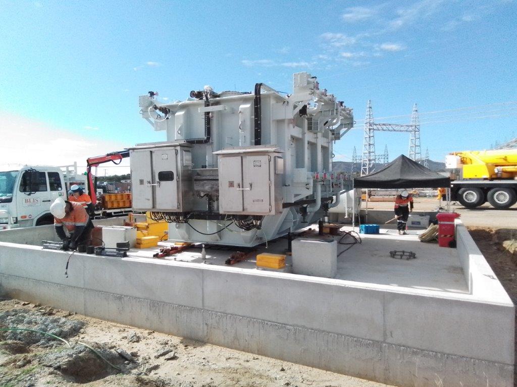 Transformer hits town for big battery hookup iQ Industry Queensland