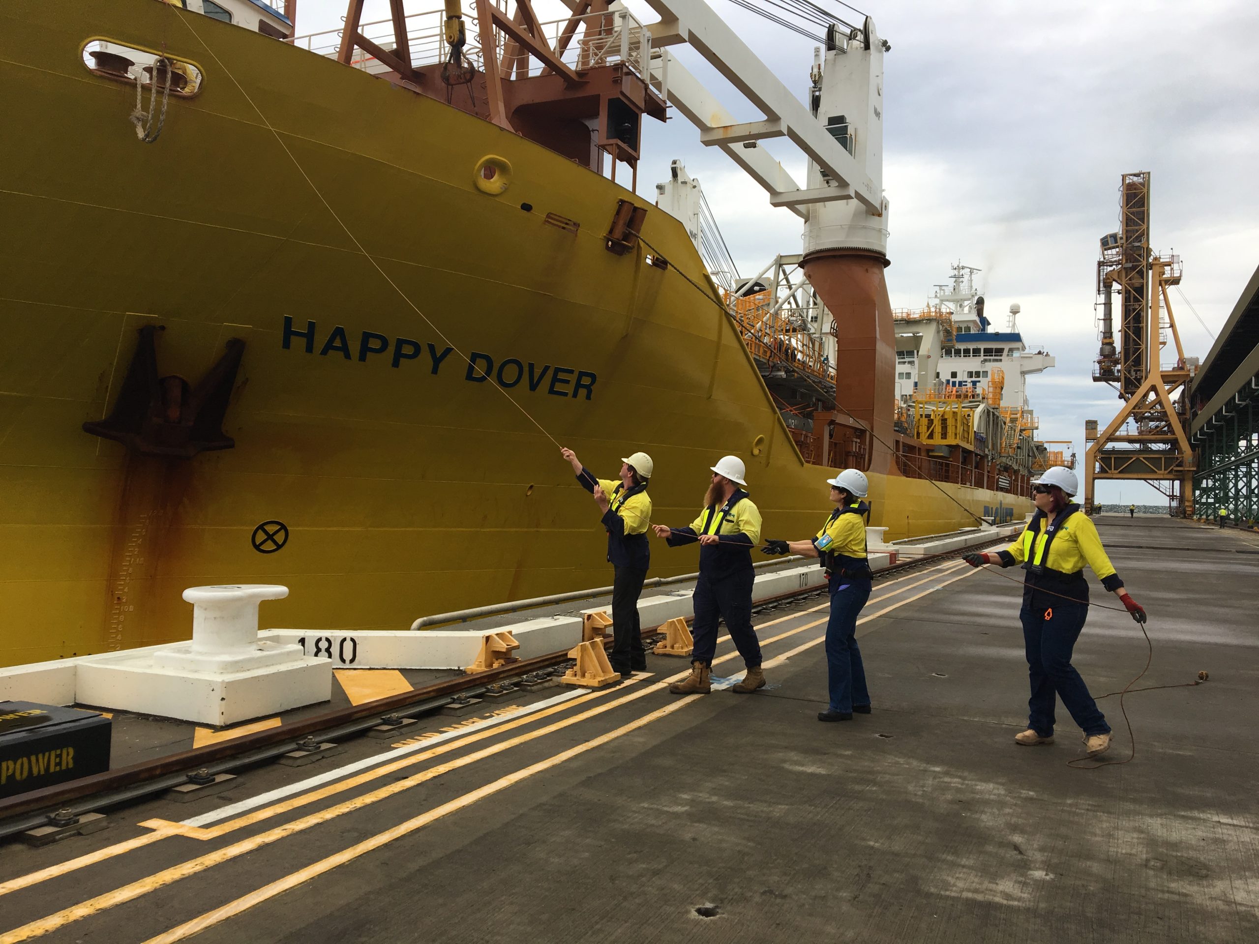 Hay Point Stacker Stacker reclaimer arrives for Hay Point - Industry Queensland