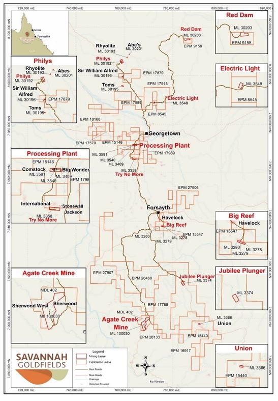 Savannah Goldfileds tenements