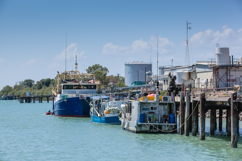 Prawn,Trawler,And,Fishing,Vessels,On,The,Wharf,At,Karumba,