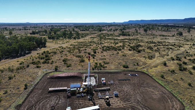 Workover Rig undertaking completion activities at Rougemont-6